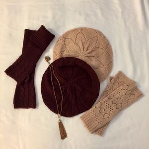 H&M knit hats & gloves bundle